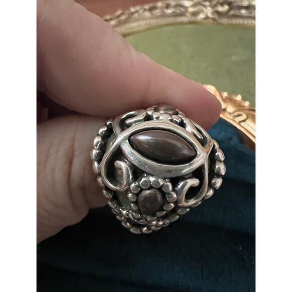 Carolyn Pollack Ring Sz 6 Sterling Brass Copper Relios Southwest Vintage Jewelry - Picture 7 of 10